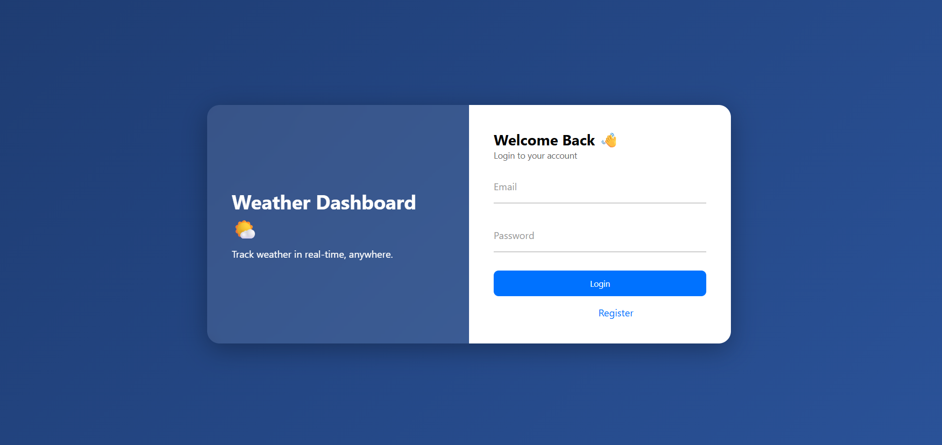 Weather Dashboard screenshot